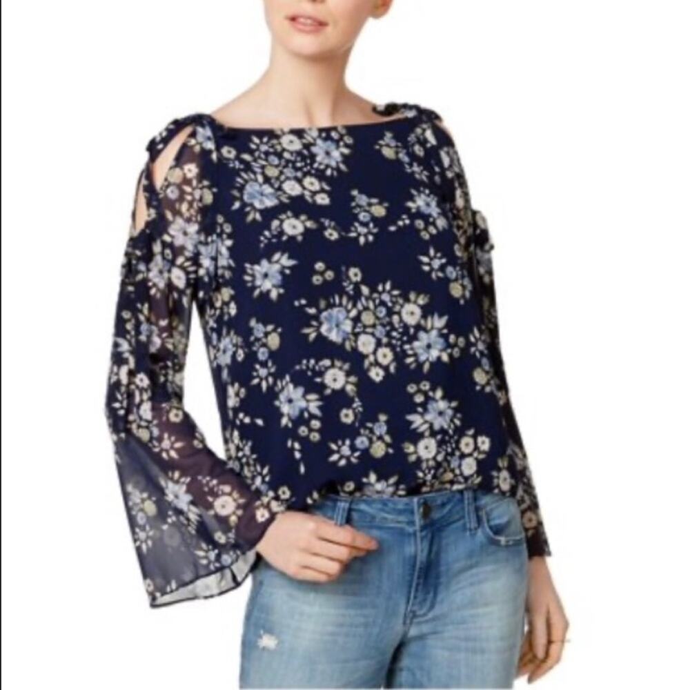 Maison Jules Floral Blouse. XS